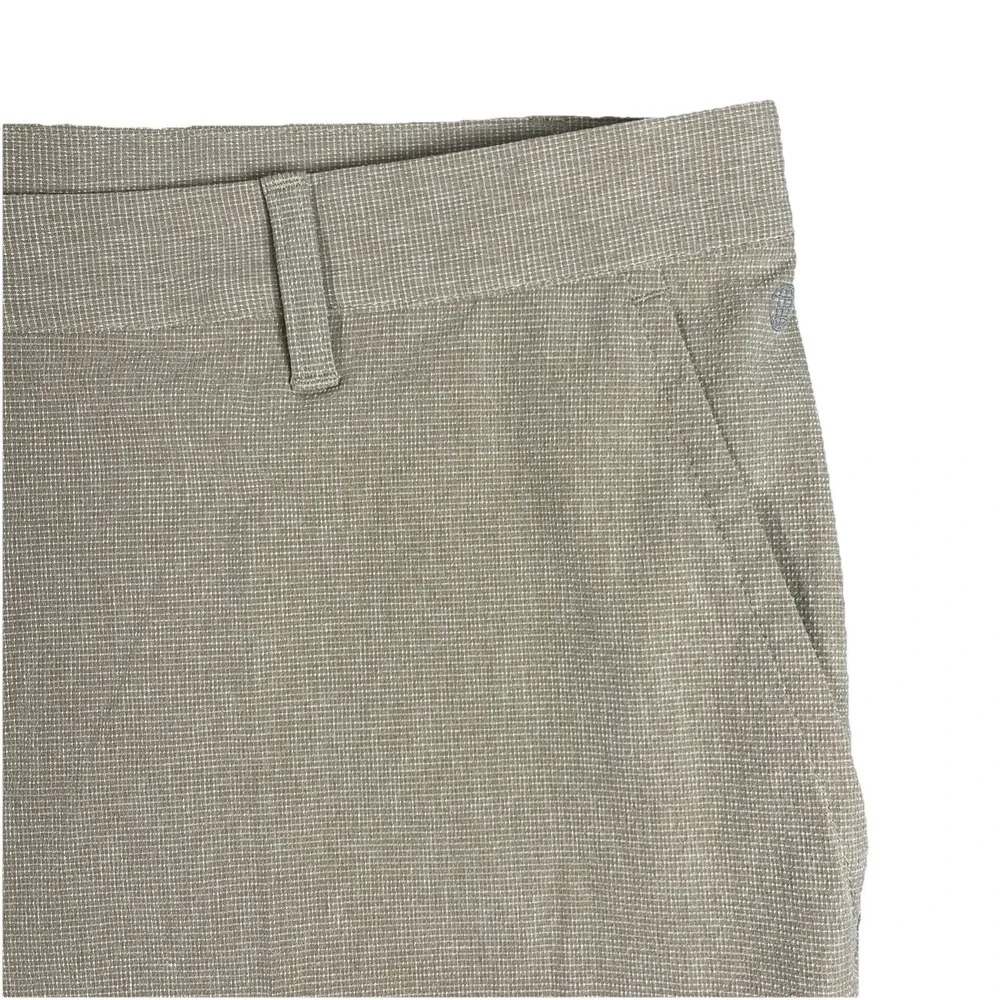 Adidas Aeroready Mens Performance Golf Casual Geometric Beige Tan Shorts 38‎